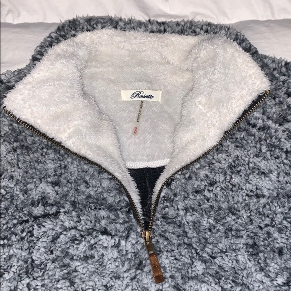 Over sized teddy bear 1/4 zip - Picture 2 of 4